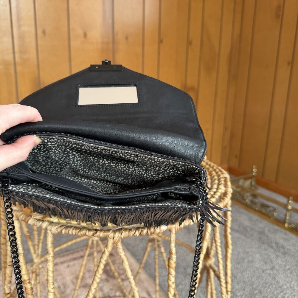 Loeffler Randall Black Fringe Crossbody Bag - Picture 7 of 15